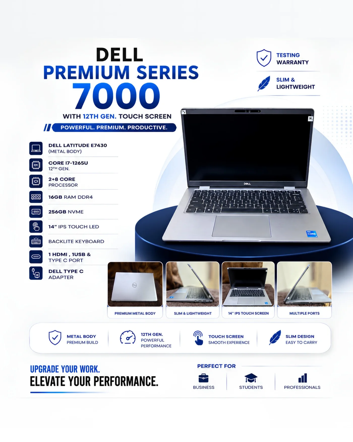 Dell laptop promotional poster